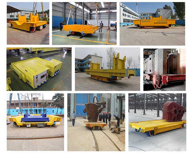 200 Ton Slag Pot Ladle Transfer Cart untuk Teknik Metalurgi