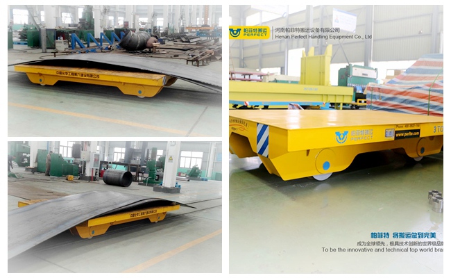 Material Rail Transfer Cart Towed Type Railroad Heavy Transporter Cross the Bay