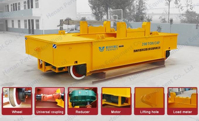 The 120 ton Steel Ladle Trolley untuk Industri Baja yang cocok untuk Penanganan Material Industri adalah