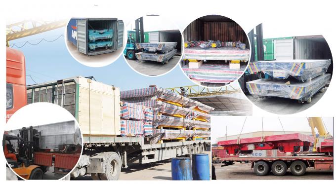 Peralatan Material Industri Kereta Api Pengiriman Cargo Transport Electric Die Transfer Cart