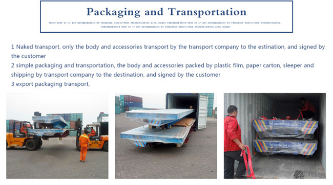 baterai bertenaga Turntable Transfer Cart kendaraan untuk transportasi material