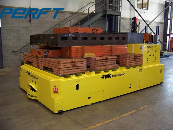 Disesuaikan Heavy Load Automated Guided Vehicle AGV untuk Penanganan Material Industri untuk gudang atau bengkel