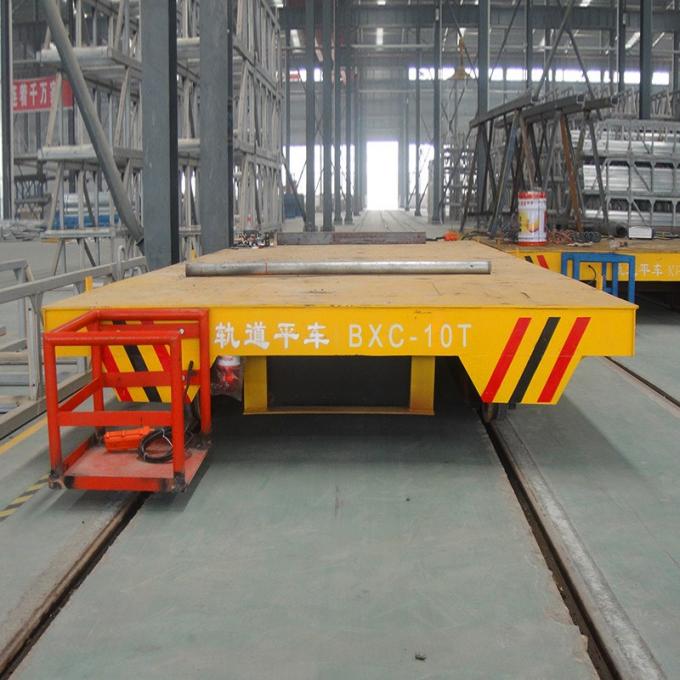 Industri Petrokimia Railway Conveyer Baterai Powered Transfer Cart
