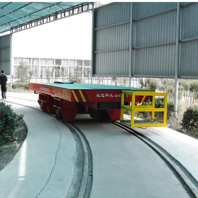 Industri Petrokimia Railway Conveyer Baterai Powered Transfer Cart