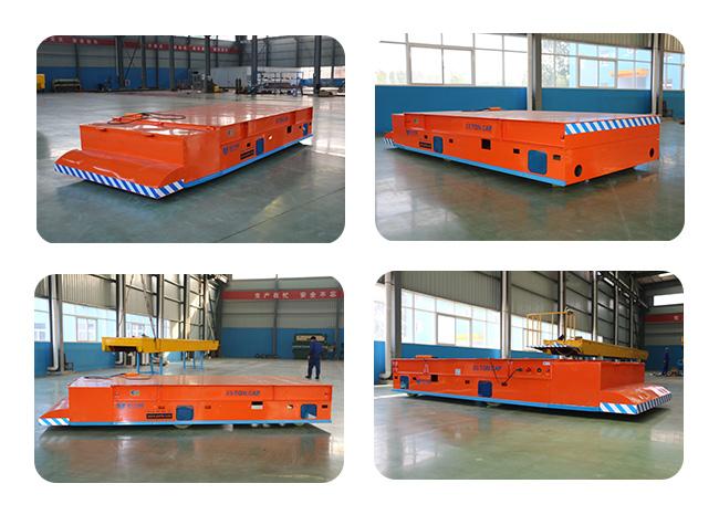 35 Ton Beban Berat Industri Bahan Trackless Transfer Cart untuk transportasi kargo pabrik bebas