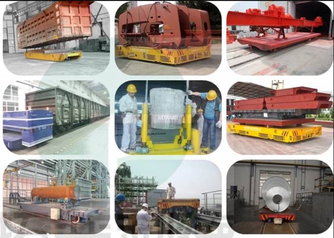 75 ton kabel drum bermotor Industri Transfer Trolley untuk transportasi bahan pabrik