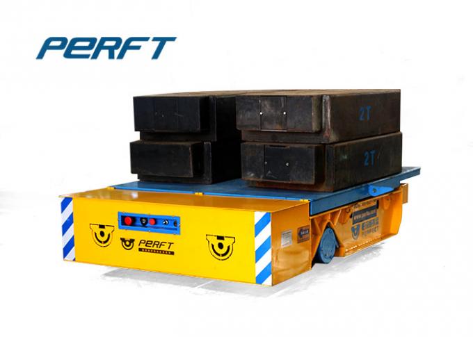 Carbon Steel Motorless Trackless Material Transfer Cart dengan DC Motorized Industrial Handling Equipment