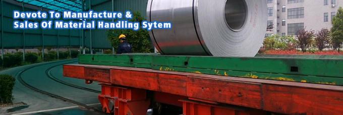 50 ton gunting hidrolik mengangkat coil rel transfer mobil untuk pabrik transportasi koil baja