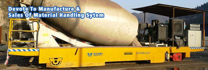 120 ton Steel Ladle Transfer Car Turntable 360 ​​derajat di Industri cocok untuk Penanganan Material Industri