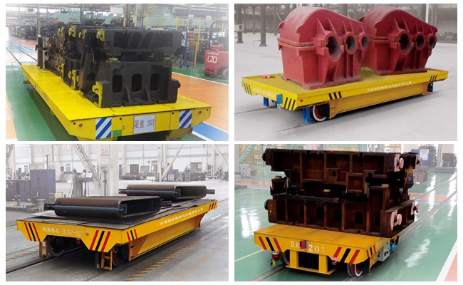 10 ton remote control operasi transfer bogie untuk transportasi material berat