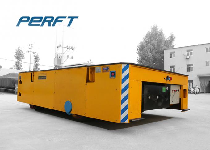 aterial Transfer Cart Baterai Powered Carts Transfer Di Bengkel Industri Lantai Semen