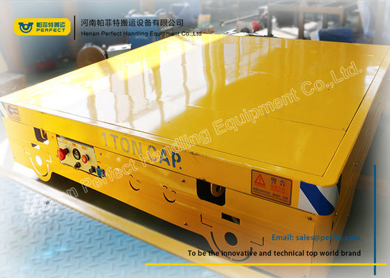 customized electric flat transfer cart for materials handling