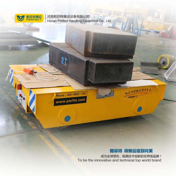 10T Cable Reel Didukung Industri Standard Flat Transfer Trolley On Rail